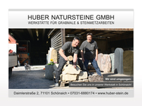 Großflächenplakat für Huber Natursteine GmbH