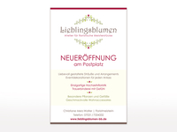 Anzeige für Lieblingsblumen
