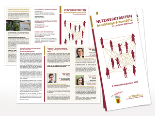 Flyer für die Netzwerktreffen
