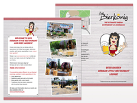 Sommerflyer in Deutsch/Englisch