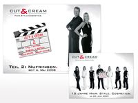 Großflächenplakate für Cut & Cream
