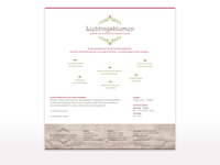 Webseite für Lieblingsblumen