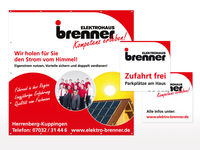 Schilder und Banner