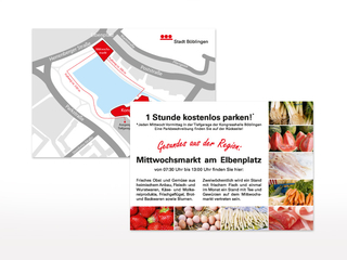 Flyer für den Mittwochsmarkt
