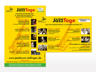 Zeitungsanzeigen für das Jazz-Forum Aidlingen e.V.