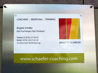 Schild für Schäfer Coaching