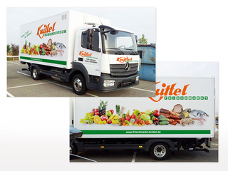 Fahrzeugbeschriftung Knittel-LKW