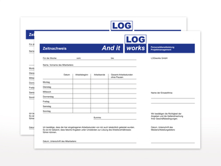 Durchschreibesatz für LOGworks GmbH