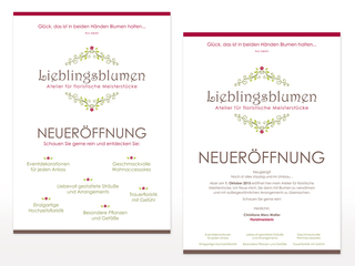 Plakat für Lieblingsblumen