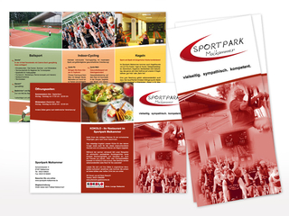 Flyer für den Sportpark