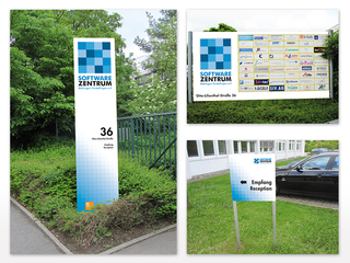 Neue Beschilderung für das Softwarezentrum