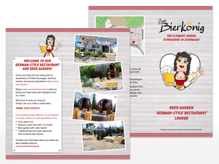 Sommerflyer in Deutsch/Englisch