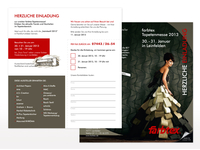 Einladungsflyer zur Tapetenmesse 2013